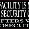 Monitored by Security Cameras Magnet