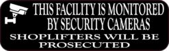 Monitored by Security Cameras Magnet