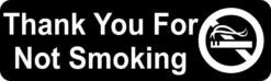Symbol Thank You For Not Smoking Magnet