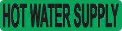Pipe Marker Hot Water Supply Sticker