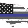 Black White and Gray America Blue Lives Matter Sticker
