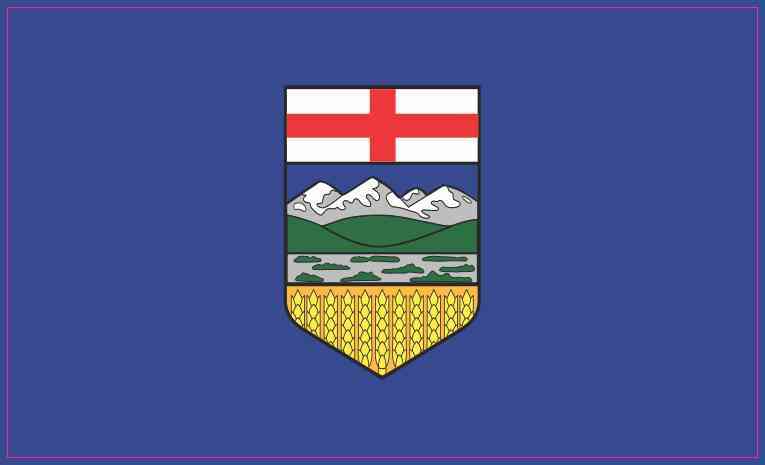 Alberta Canada Flag Sticker