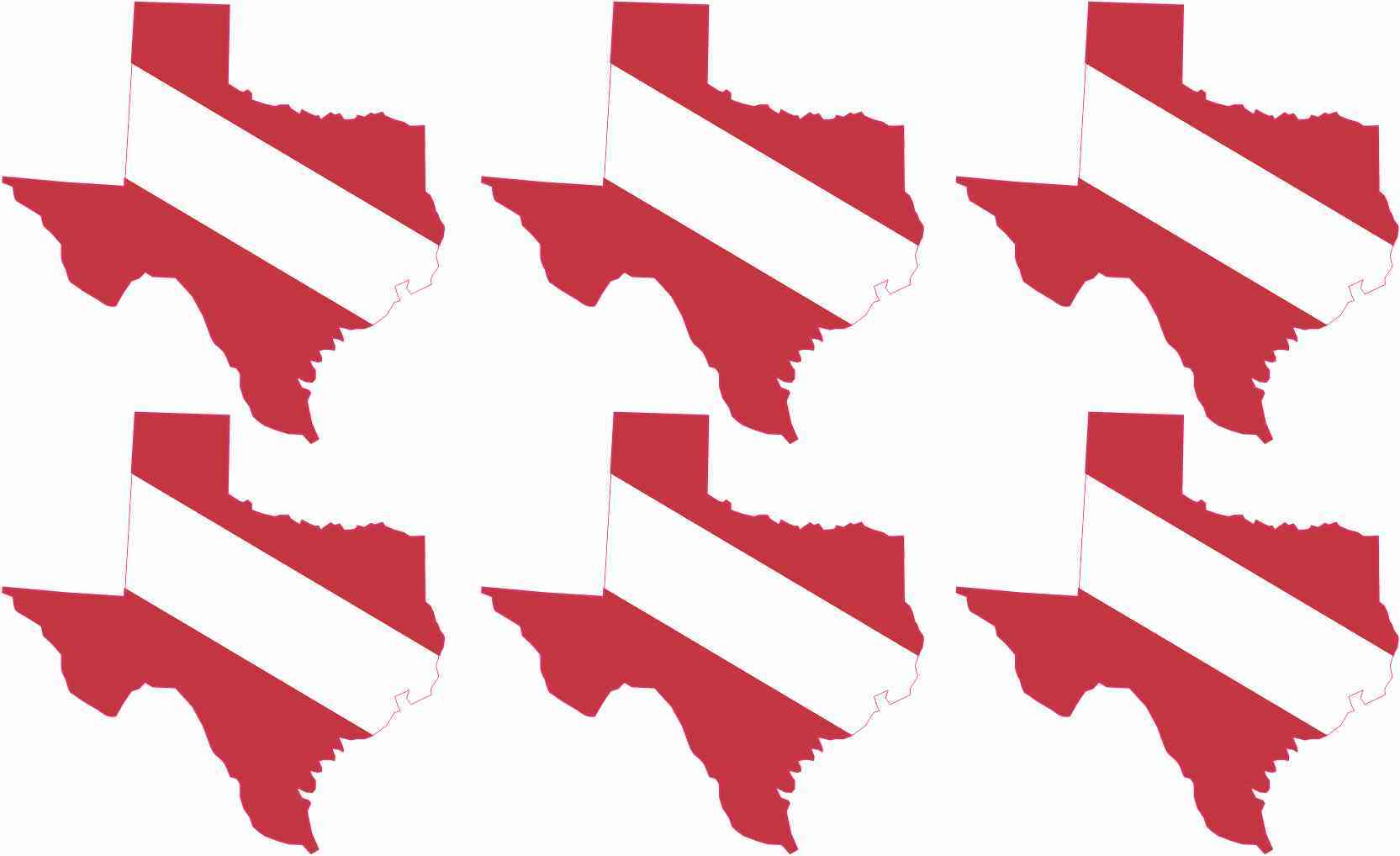 Texas SCUBA Flag Stickers