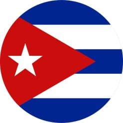 4in x 4in Cuba Flag Sticker Vinyl Luggage Decal Vehicle Bumper Stickers