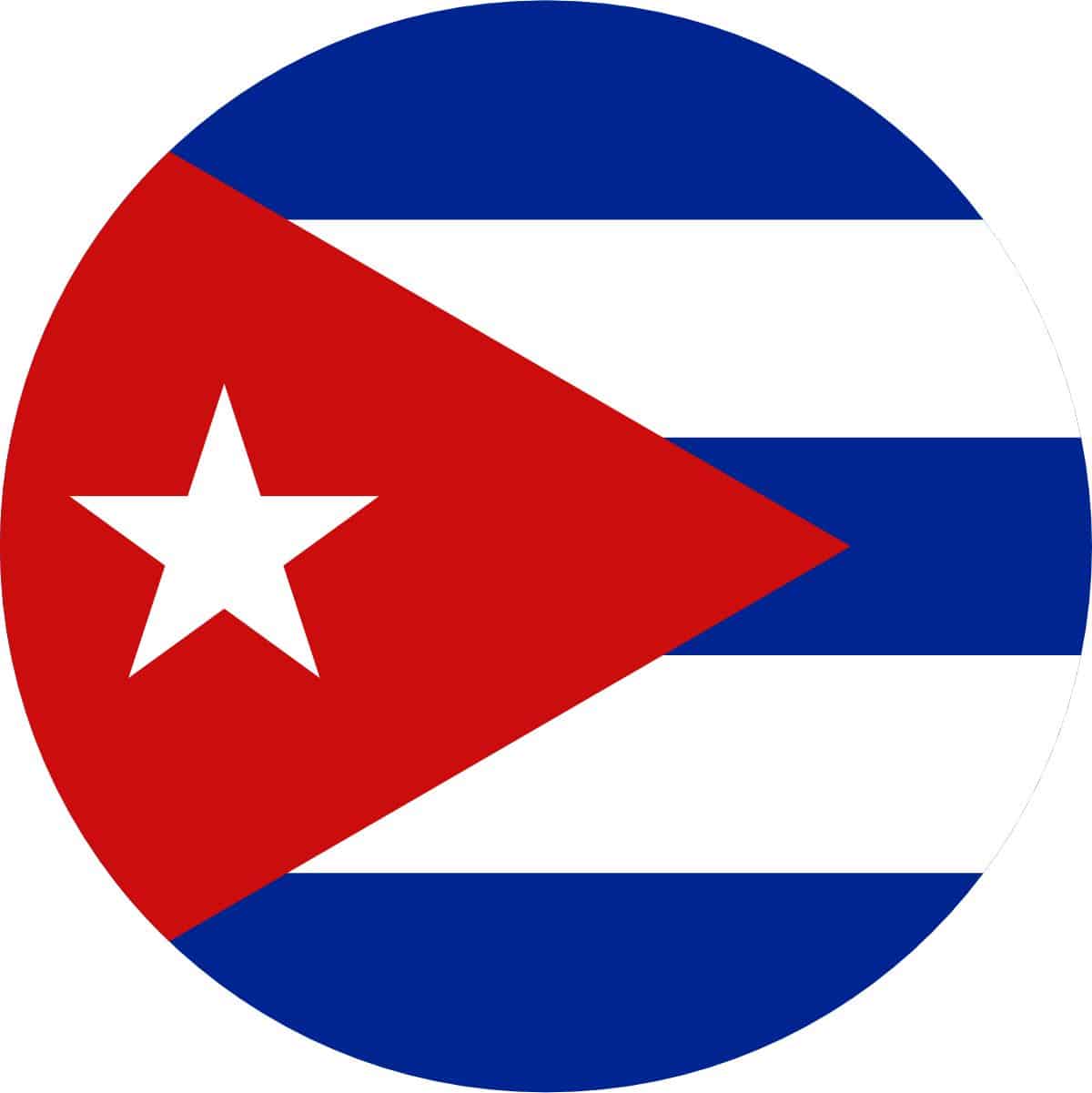 4in x 4in Cuba Flag Sticker Vinyl Luggage Decal Vehicle Bumper Stickers