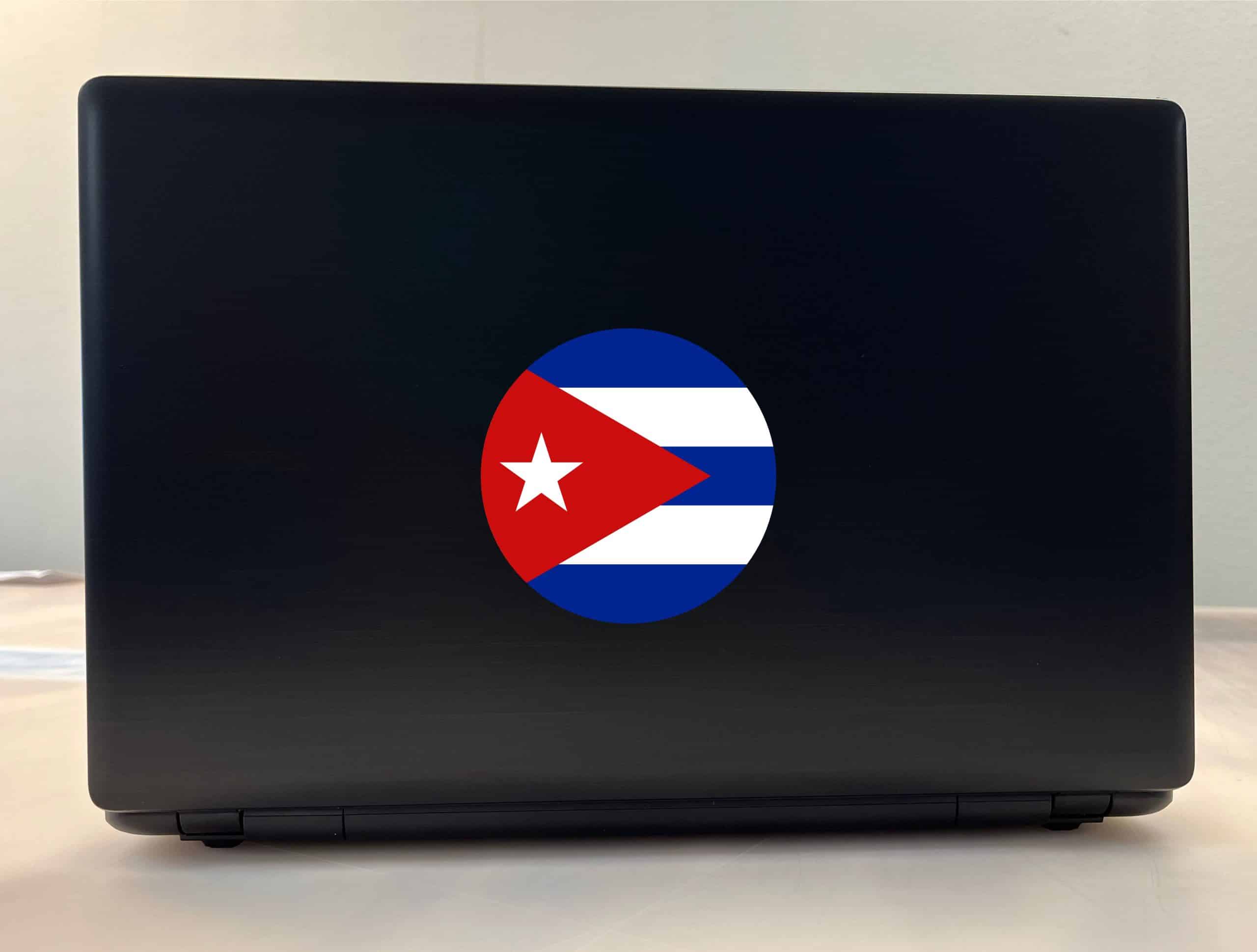 4in x 4in Cuba Flag Sticker Vinyl Luggage Decal Vehicle Bumper Stickers - Image 3