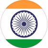 Round India Flag Sticker