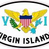Oval Virgin Islands Sticker