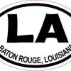 Oval LA Baton Rouge Louisiana Sticker