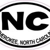 Oval NC Cherokee North Carolina Sticker