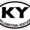 Oval KY Williamstown Kentucky Sticker