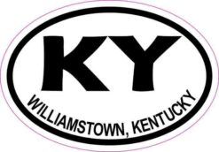 Oval KY Williamstown Kentucky Sticker
