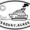 Oval Cruise Ship Skagway Alaska Sticker