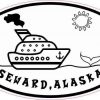 Oval Cruise Ship Seward Alaska Sticker