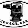 Oval Train Anchorage Alaska Sticker