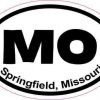 Oval Springfield Missouri Sticker