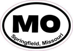 Oval Springfield Missouri Sticker