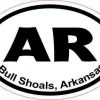 Oval Bull Shoals Arkansas Sticker
