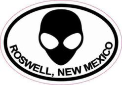 Oval Alien Roswell New Mexico Sticker
