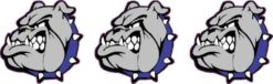 Blue Collared Bulldog Mascot Stickers