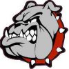 Red Collared Bulldog Mascot Stickers