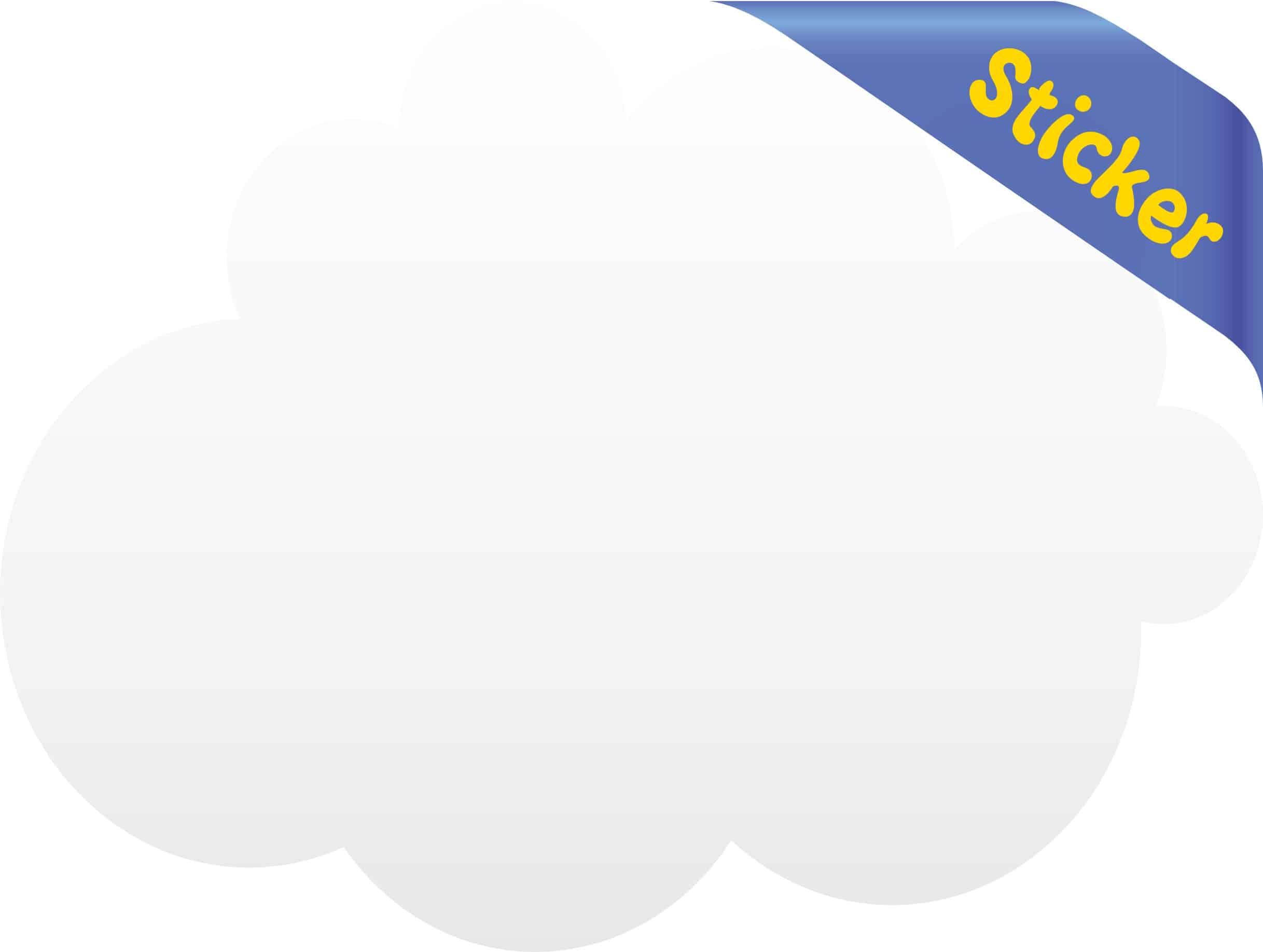 cloud sticker