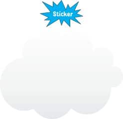 cloud sticker