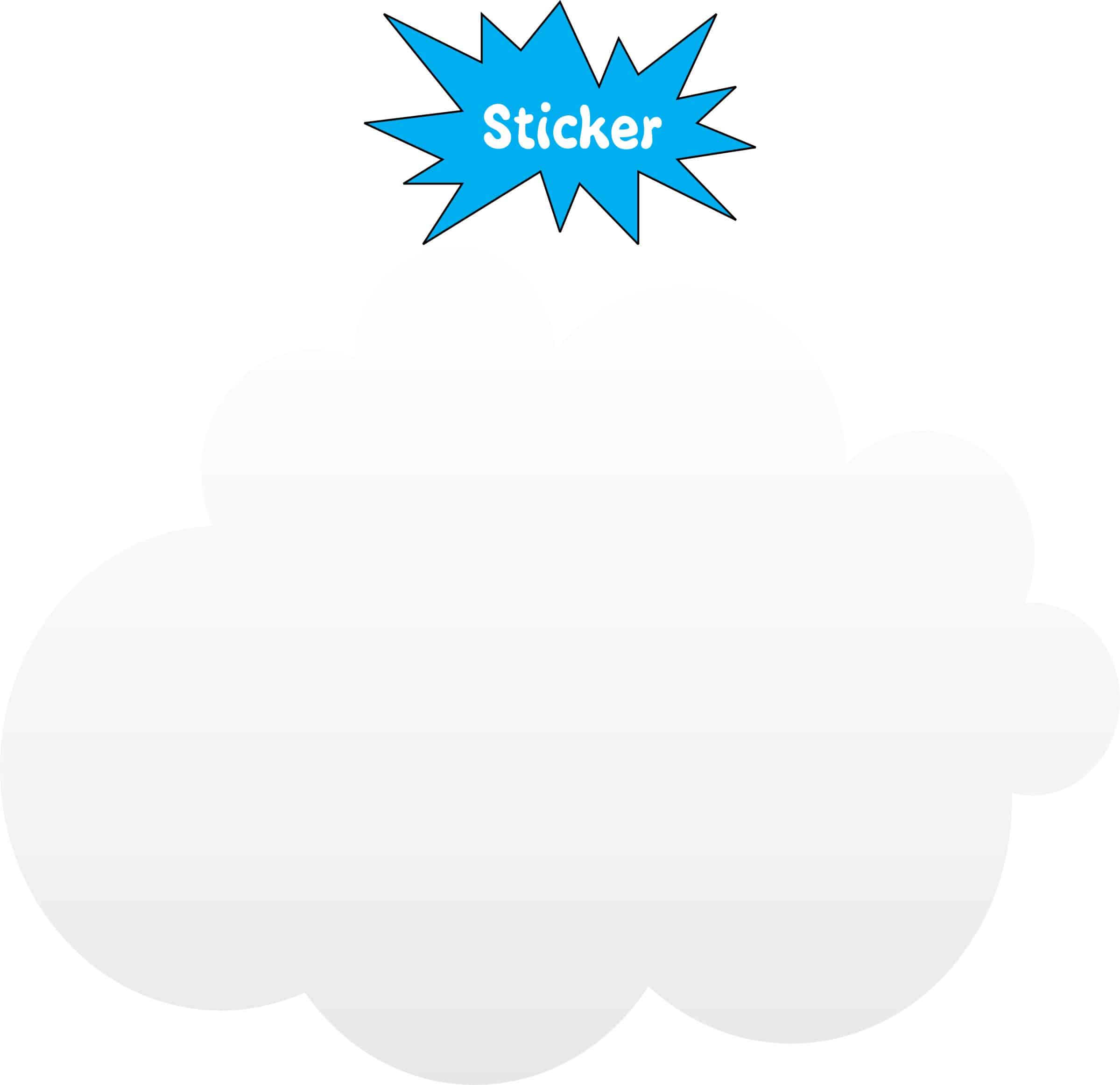 cloud sticker
