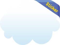 cloud sticker
