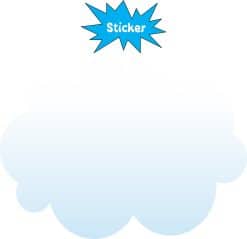 cloud sticker