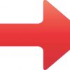 Red Arrow Sticker