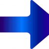 Blue Fade Arrow Sticker