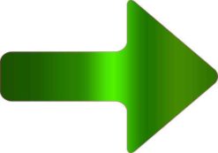 Green Fade Arrow Sticker