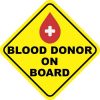 Blood Donor On Board Magnet