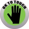 OK to Touch Sticker