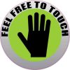 Feel Free to Touch Sticker