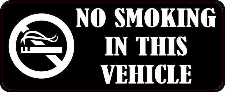 No Smoking in This Vehicle Magnet