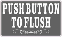 Gray Push Button to Flush Magnet