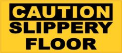 Caution Slippery Floor Sticker
