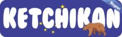10in x 3in Ketchikan Magnet Vinyl Alaska Flag Car Magnets