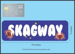 10in x 3in Skagway Magnet Vinyl Alaska Flag Car Magnets
