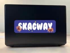 10in x 3in Skagway Bumper Sticker Vinyl Alaska Flag Decal Vehicle Stickers