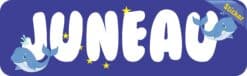 10in x 3in Juneau Bumper Sticker Vinyl Alaska Flag Decal Vehicle Stickers
