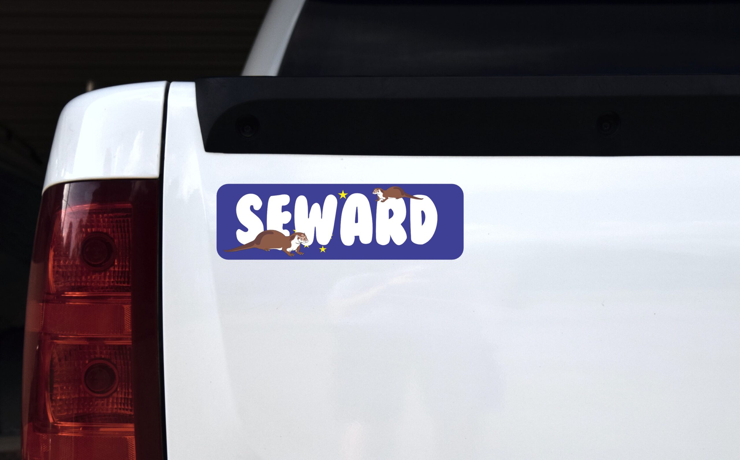10in x 3in Seward Magnet Vinyl Alaska Flag Car Magnets