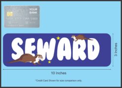 10in x 3in Seward Magnet Vinyl Alaska Flag Car Magnets