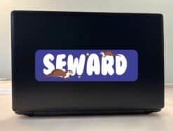 10in x 3in Seward Bumper Sticker Vinyl Alaska Flag Decal Vehicle Stickers