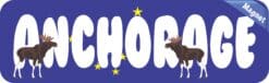 10in x 3in Anchorage Magnet Vinyl Alaska Flag Magnets