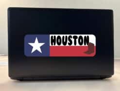 10in x 3in Houston Texas Bumper Sticker Vinyl Texan Flag Decal Stickers
