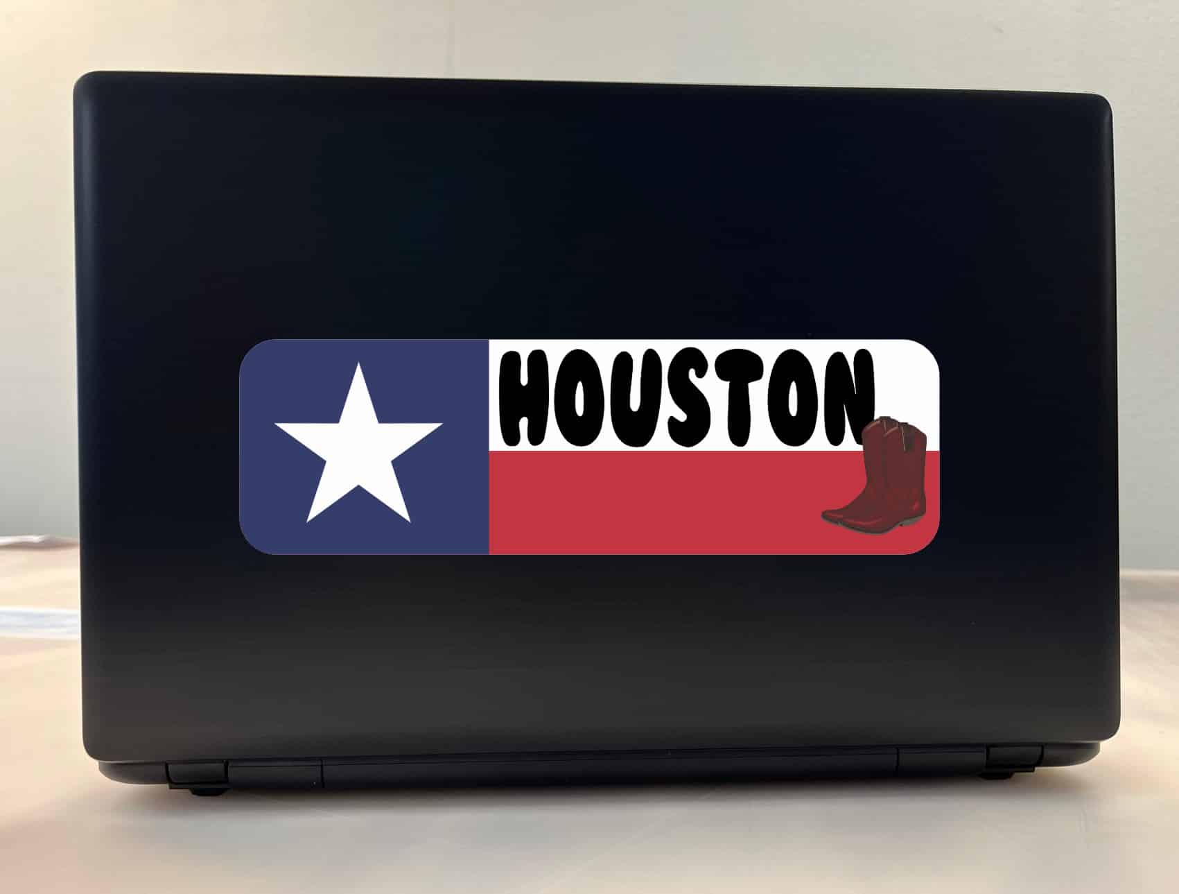 10in x 3in Houston Texas Bumper Sticker Vinyl Texan Flag Decal Stickers