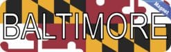 10in x 3in Baltimore Magnet Vinyl Maryland Flag Magnets